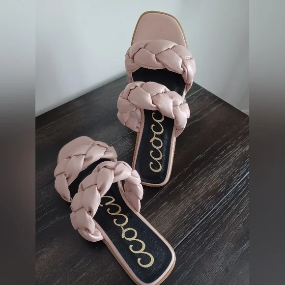 CCOCCI Marilyn Braided Sandals in Blush - Picture 2 of 6